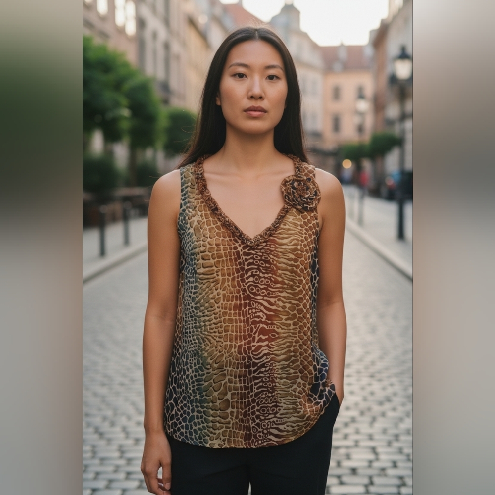Spense Multicolor Sleeveless Top